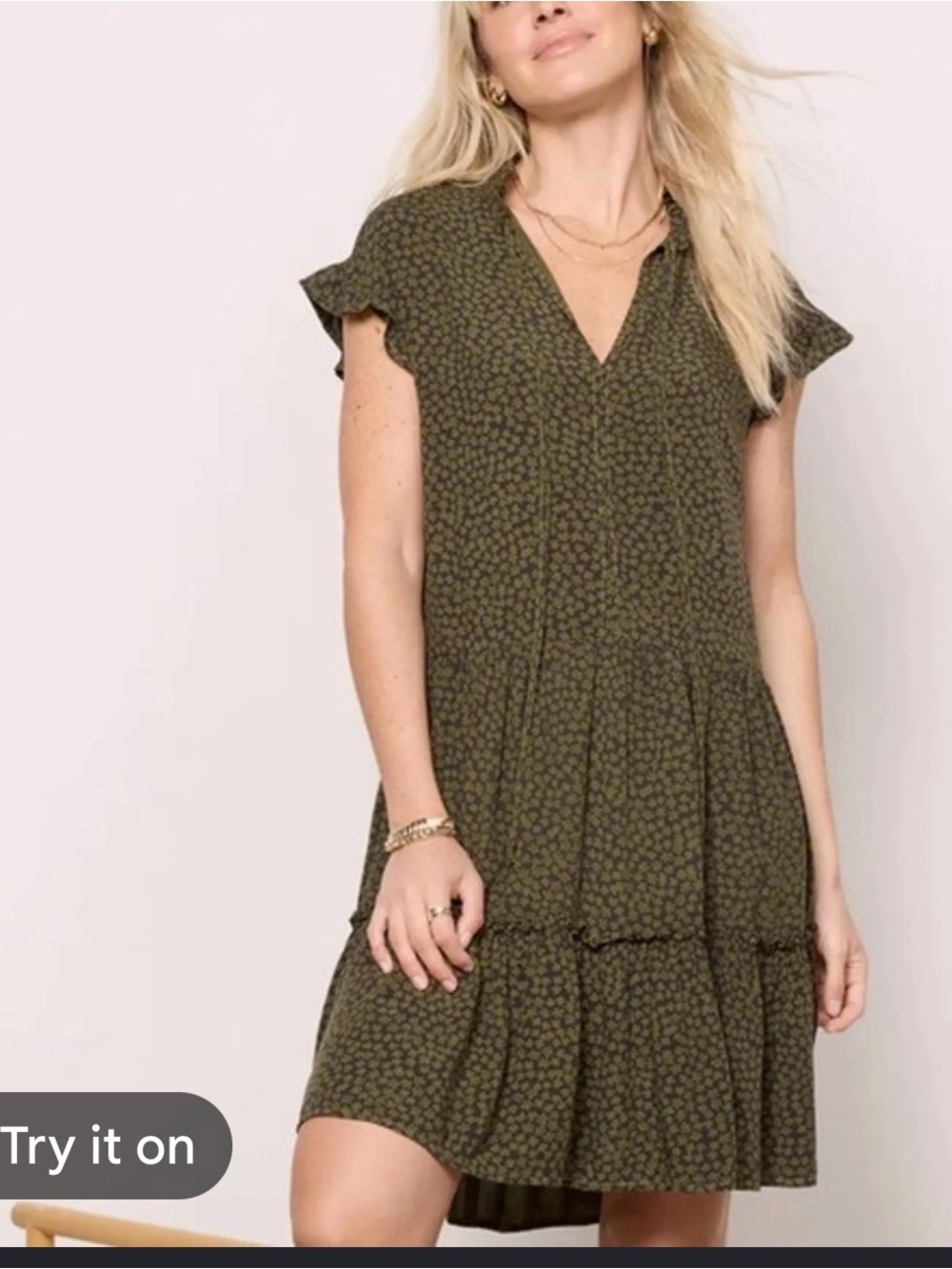 New With Tags Sundry Short Femme Shamrock Print Dress Sz S